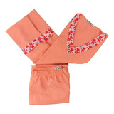 Pijama Hospitalar Feminino Conjunto Cirúrgico Coral