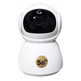 Camara Seguridad Interior 5g Wifi 360°full Hd 1080p+64g Tf Color Blanco