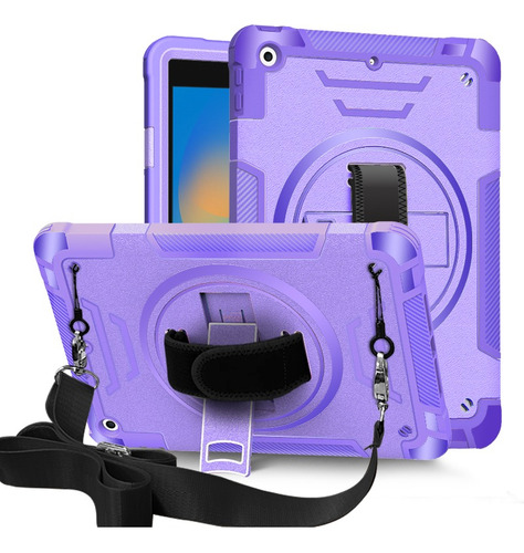 Funda Para iPad 9 8 7 Generación 10.2 Correa Stand 360°