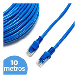 Cabo De Rede Cat5 10 Metros 10m Patch Cord Rj45 Lan Internet