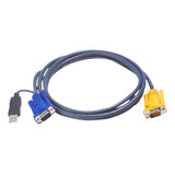 Cable Kvm Con Sphd 3en1 Y Conversor Ps2 A Usb Integrado 3 M 