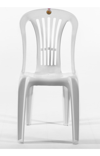 Kit 8 Cadeiras De Plástico Bistrô Piscina Suporta 182kg 