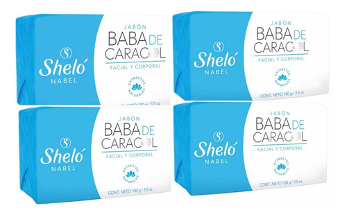 Jabón Baba De Caracol Facial Y Corporal, 100g 4 Shelo Nabel.