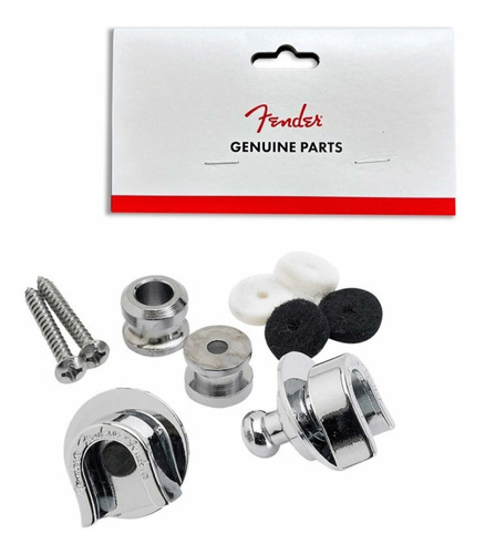 Straplock Fender Set Completo Cromado Entrega Inmediata