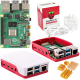 Raspberry Pi 4 B 4gb Carcasa Case Eliminador Oficial Pi4 Kit