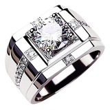 Anillo Q Joyas Anillo Para Hombre Ab719 Diamante De Lujo Dom