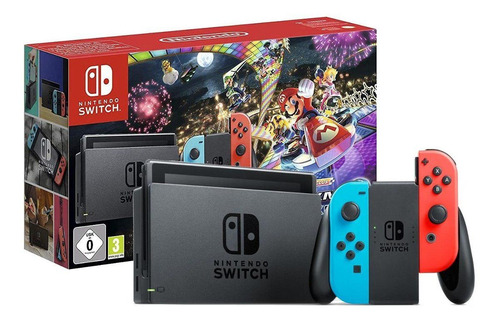 Novo Nintendo Switch V2 32gb Versão Mario Kart 8 Deluxe