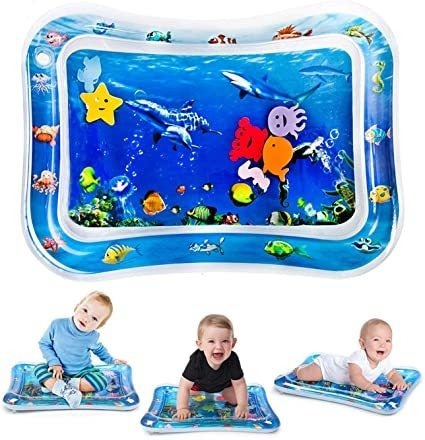 Alfombra De Agua Inflable Sensorial Para Bebe, Cojin De Agua