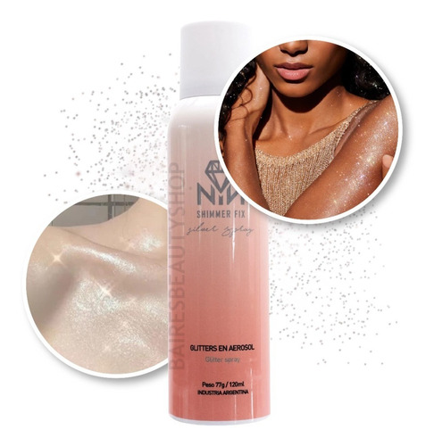 Shimmer Fix Fijador Corporal Facial Con Brillo Nathacha Nina