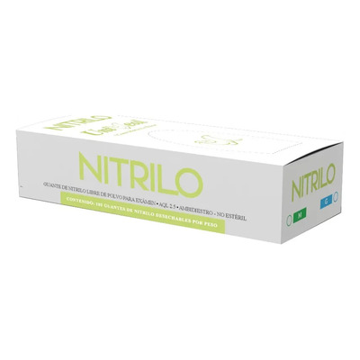 Guantes nitrilo UniSeal desechables antideslizantes verdes talla M x 100 unid | MercadoLibre