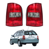 Par Calaveras S/arnes Rojo/ Humo Vw Pointer Vagoneta 00 A 03