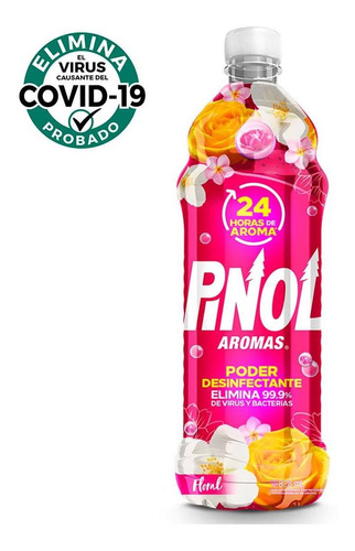 Limpiador Multiusos Líquido Pinol Aromas Floral 828ml