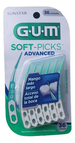 Gum Interdentales Soft Picks Advanced Con 36 Piezas Sunstar