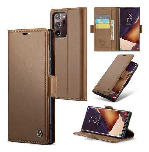 Capa Case Carteira Em Couro Para Samsung  Note 20 Ultra 