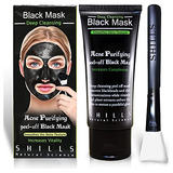 Shills Purifying Charcoal Black Mask, Peel Off Mask, Peel Of
