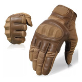 Guantes Para Dedos Llenos De Cuero Para Motocicleta, Pantall