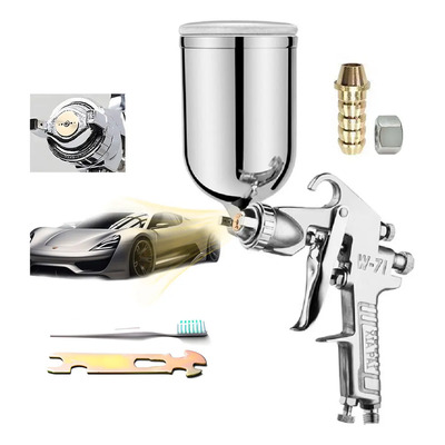 Pistola de pintura neumática profesional por gravedad industrial para muebles de automóvil, pared interior, techo, plata | MercadoLibre