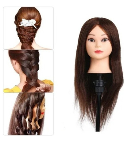 85% Cabello Humano Maniquí Cabeza For Trensado Cabe Maniquí