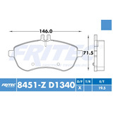 Balatas Delantero C250 2014 1.8l Ceramicas D1340 Fmsi