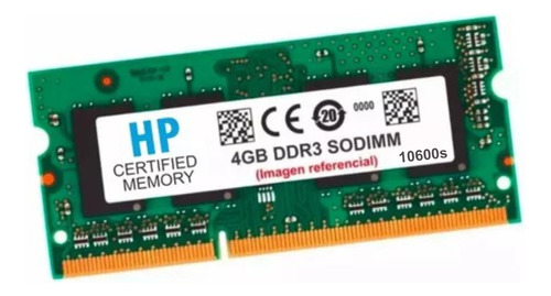 Memoria 4gb Ddr3 Hp Pavilion Dm14 012au G6 1c39ca G61205ax