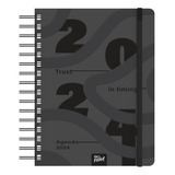 Agenda 2024 Experimental Masculina Negra - Big Pocket Portada Negro