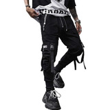 Pantalones Para Hombre Jogger Techwear Hiphop Str