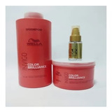 Kit Wella Invigo Color Brilliance Shampoo + Másc + Óleo 30ml