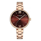 Reloj Para Mujer Curren 9017 Kreb712028 Oro Rosa