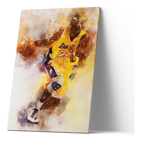 Kobe Bryant Placa Quadro Mdf Decoração Basquete Nba