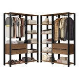 Guarda-roupa Closet Modulado Valencia 358cm Madesa 04 Rp