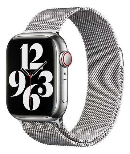 Pulseira Milanesa Aço Para Apple Watch 38mm 40mm 41mm