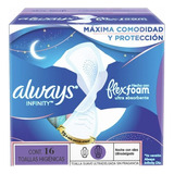 Always Toallas Higiénicas Infinity Flexfoam 16 Un