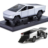 Ghb Tesla Cybertruck Miniatura Metal Coche Con Luz Y Sonido