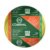 Cable Unipolar Cobrhil 1mm Rollo 100mts Verde Amarillo