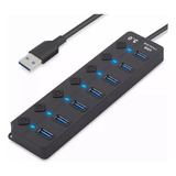 Hub Concentrador Multi Contacto Usb 7 Puertos Switch