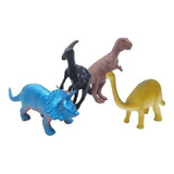 Brinquedo Kit Dino World 4 Dinossauros Miniatura Plástico