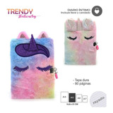 Diario Intimo Unicornio Peluche Con Candado Trendy 15032