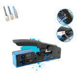 Alicate Crimpar Rj45 Vazado Rj11 Cat5 Cat6 Cat7 Profissional