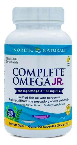 Nn Complete Omega 3 Para Adolescentes Limón 90 Caps