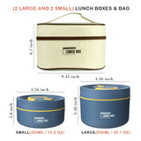 Keweis Insulated Lunch Containers, Thermal Bento Lunch Box,