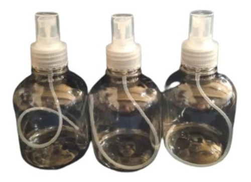 Botella De Plastico Transparente 250cc Con Atomizador X 10u