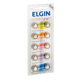 Bateria Elgin Energy Lr54 Ag10 Lr1130 1.5v Blister Com 10 Unidades