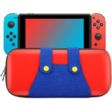 Bolso Nintendo Switch V1/v2 Mario Bross + Mica De Vidrio 