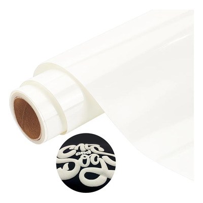 Vinilo De Transferencia Térmica 3d Puff Blanco 250x0,3mm