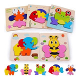 Pack 2 Rompecabezas Puzzles De Madera Para Niños 