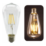 Ampolleta Led Vintage 6w E27 2700k Ámbar Luz Cálida