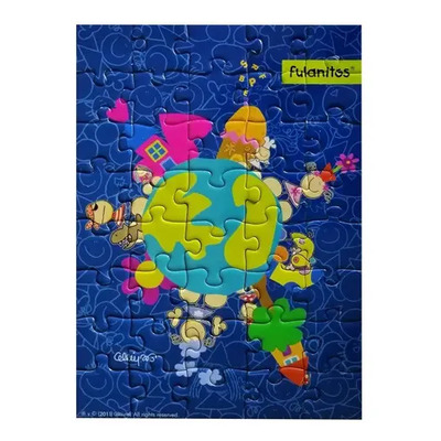 Rompecabezas Fulanitos Piratas Planeta School Bus Cartón 40 Piezas | MercadoLibre