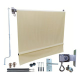 Toldo Retratil Cortina Para Casa 2,30 X 2,00 Lona + Kit