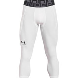 Licras Leggins Under Armour Heat Gear 3/4 White Hombre