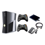 Xbox 360 Slim5.0 + Disco 250gb 150j +2 Controles +envió